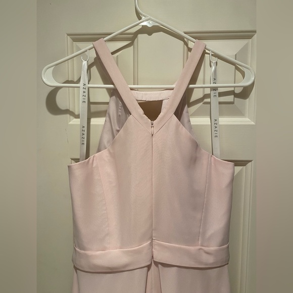 Azazie Melody Blushing Pink Bridesmaid Dress - Picture 4 of 10